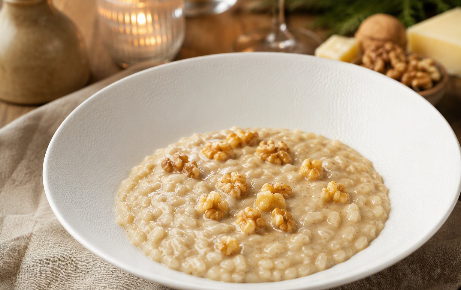 Il risotto alle noci